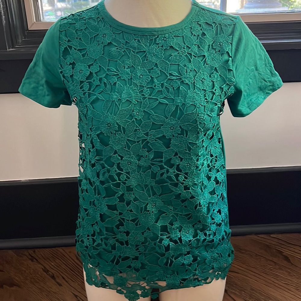 Ann Taylor Lace Tee